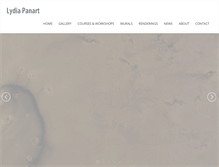 Tablet Screenshot of lydiapanart.com